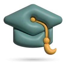 Clay graduation cap